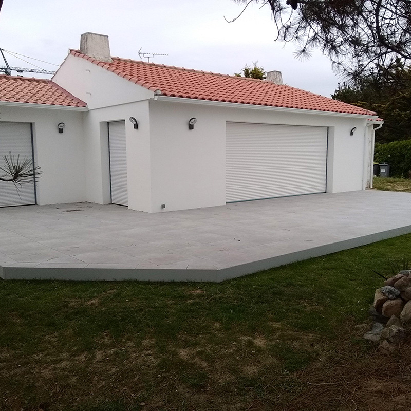 Terrasse sur plots