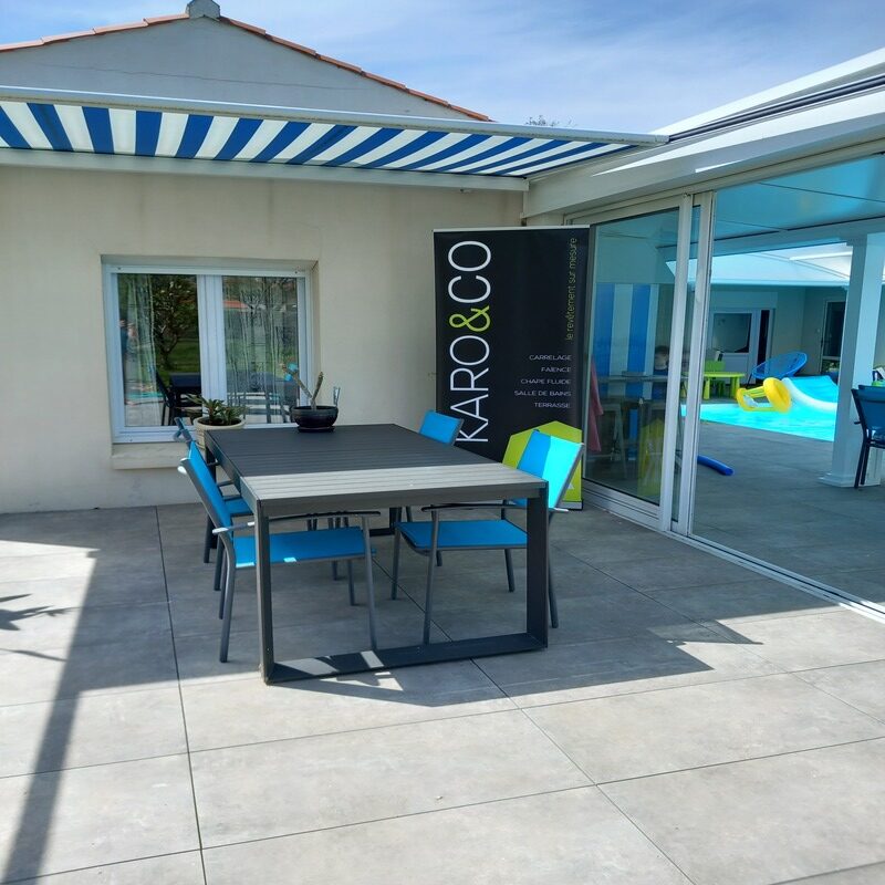 terrasse de même niveau